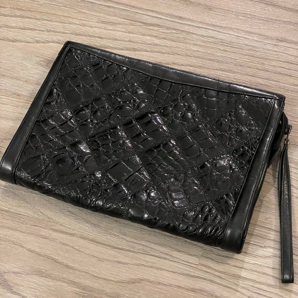 Venetto VINTAGE Snakeskin Clutch